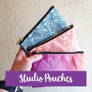 studio pouches by australian surface pattern designer